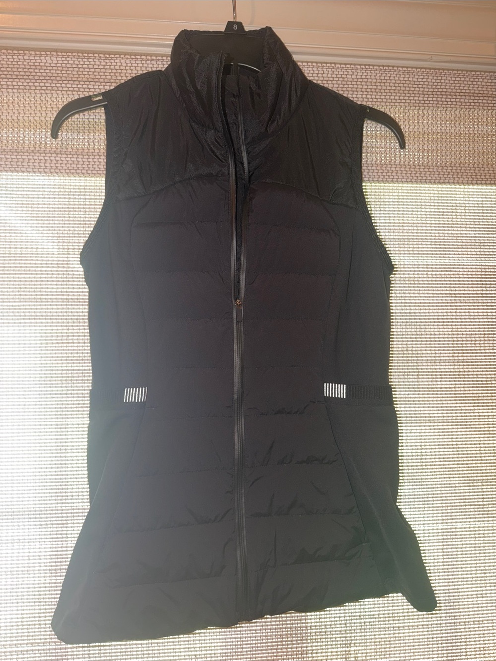lululemon Down For It All Black Quilted High-Collar Sleeveless Vest